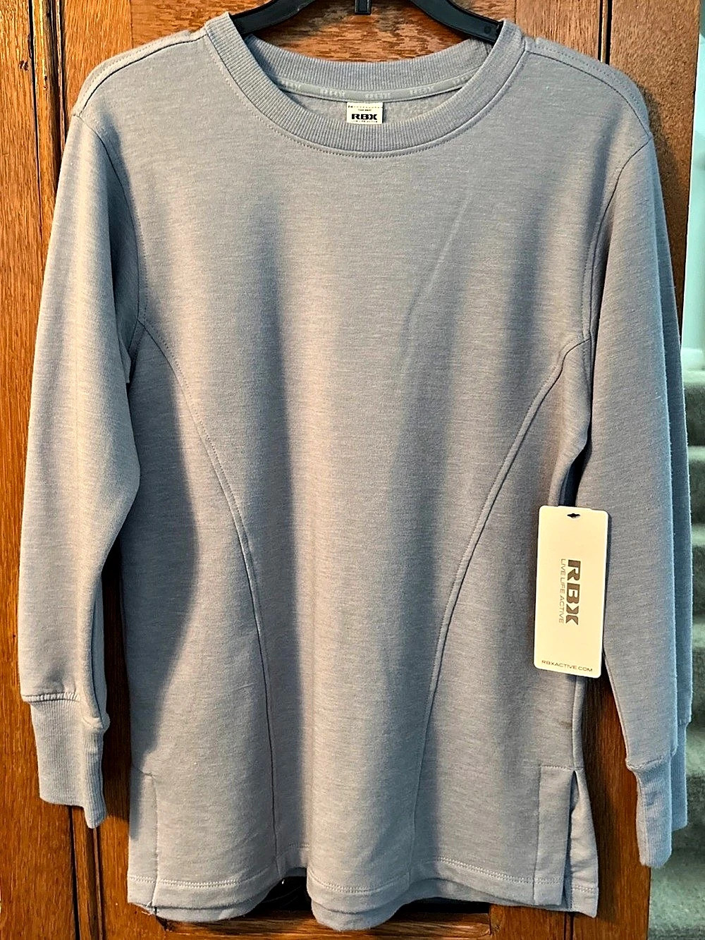 RBX Thermactive Crewneck Pullover Tunic in Gray XL NWT